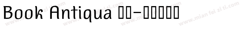Book Antiqua 常规字体转换
